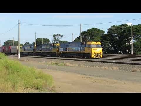 Pacific National NR84 NR62 NR44 4MA5 train Tottenham Yard