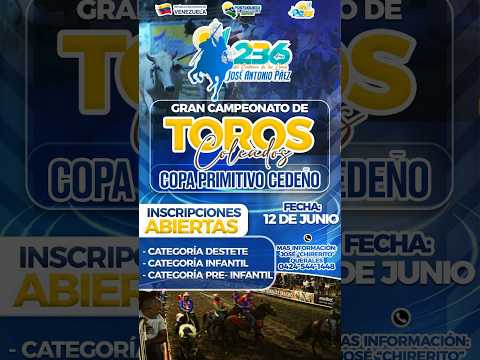 GRAN CAMPEONATO DE TOROS COLEADOS 🐎🐂 / COPA PRIMITIVO CEDEÑO 🏆 / CAT. MENORES