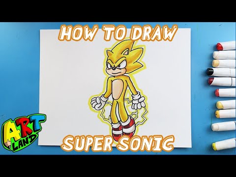 How to Draw SUPER SONIC!!!