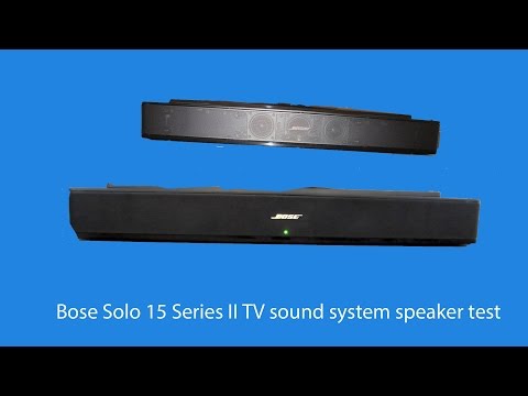 Bose Solo 15 Series II TV sound system speaker test