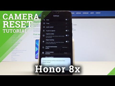 Honor 8x How to Reset Camera Settings / Repair Camera Settings