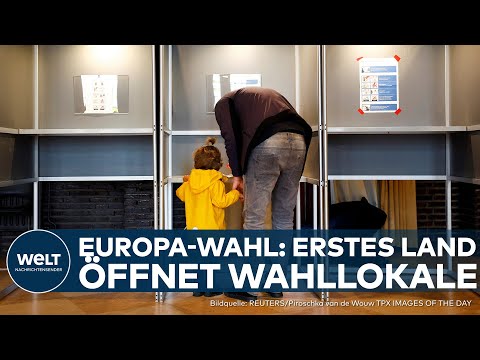 NIEDERLANDE startet mit der Wahl in Europa 2024: Erste Stimmen abgegeben!