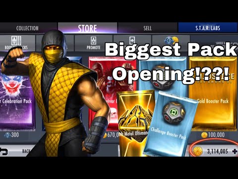 My BIGGEST Booster Pack Opening Yet!!! | Injustice Gods Among Us
