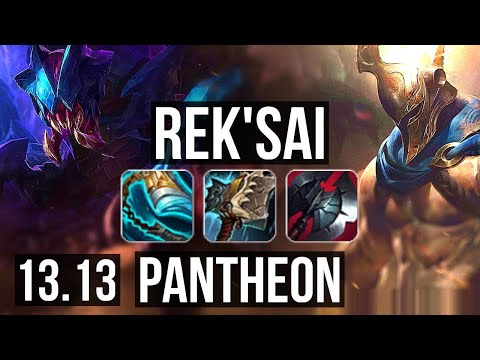 REK'SAI vs PANTHEON (TOP) | 8/1/7, 1.9M mastery, Legendary | EUW Master | 13.13