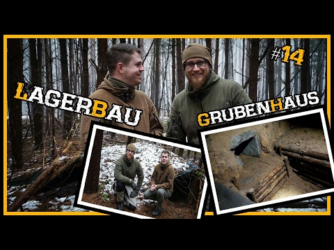 Bushcraft Camp [S02/E06] Betten im Grubenhaus - Lagerbau Outdoor Shelter