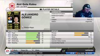FIFA 13 Ultimate Team Player Review - Alejandro Gomez / Dont Bloody Bother