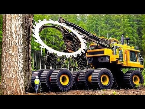 Extreme Wood Power: Logging, Crushing & Crafting Machines at Work