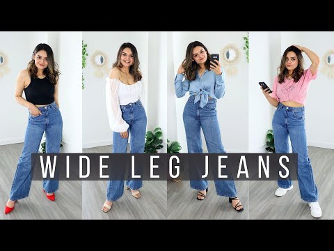 6 Easy Outfit Ideas Using Wide Leg Jeans | Petite Girl...