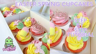 Easter Spring Cupcakes | Step By Step Tutorial