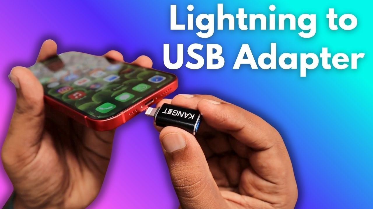 iPhone Storage Full? | Lightning to USB Adapter for iPhone 13 & 14 models