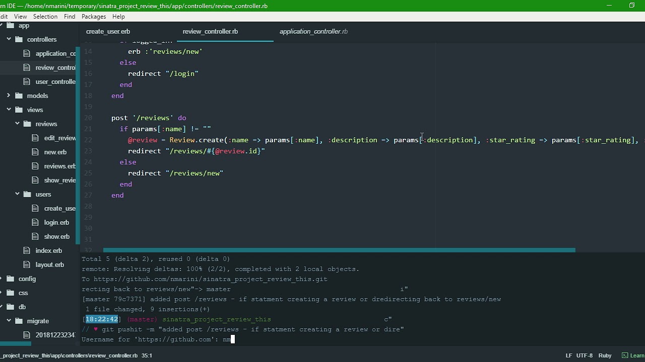 Review This! Screen recording coding session