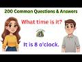 Common Everyday English Questions and Answers for Beginners