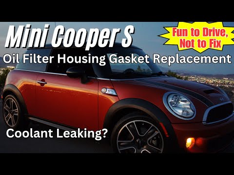 Repair Mini Cooper Oil Filter Housing Gasket if Coolant Leaking