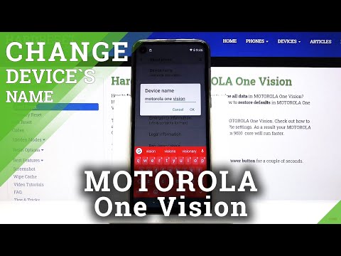 How to Change Device Name in Motorola One Vision - Customize Motorola Device