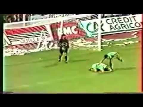 Derby 15/09/90 ASSE 0 - 1 OL (Commentaire Dominique Blanchard)