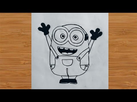 How to Draw A Bob Minion Easy - Step by Step