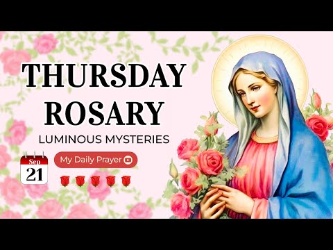 IL ROSARIO OGGI❣️MISTERI LUMINOSI❣️21 SETTEMBRE 2023 SANTO ROSARIO GIOVEDÌ | PREGHIERA PASSO PASSO