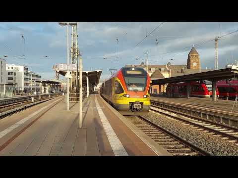 Abfahrt RE99 nach Siegen Hbf am Bahnhof Gießen