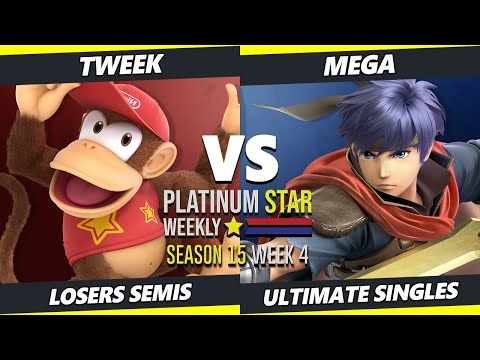 PSW S15:W4 Losers Semis - Tweek (Diddy Kong) Vs. Mega (Ike) SSBU Ultimate Tournament