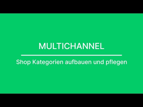 brickfox Tutorial | Shop Kategorien aufbauen oder pflegen