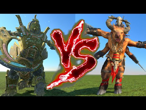 Necrosphinx VS Ghorgon. Total War Warhammer 3