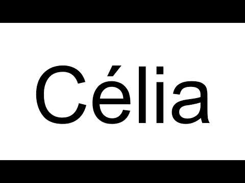How to Pronounce Célia (French)