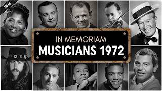 Obituary: Famous Musicians WE LOST in 1972