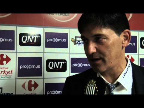 Felice Mazzu après R.Charleroi S.C - Fc Bruges #PO1