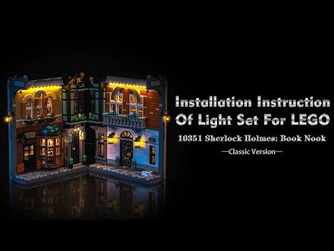 Installation Instruction Of Light Set For LEGO 10351 Sherlock Holmes: Book Nook.