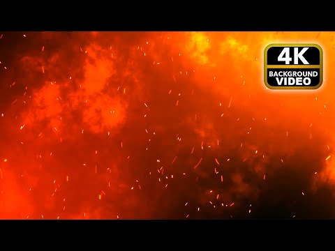 4K HELL FIRE BACKGROUND TV WITH FIRE SOUND EFFECTS RELAXING CHILLING CALM MUSIC EFFECTS
