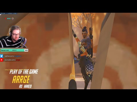 POTG! ARRGE INSANE HANZO GAMEPLAY OVERWACTH SEASON 27