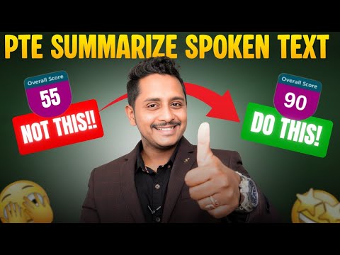 Do This! to Instantly Improve Your PTE Summarize Spoken Text