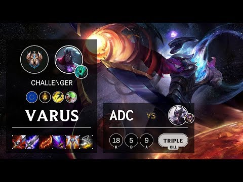 Varus ADC vs Syndra - EUW Challenger Patch 10.7