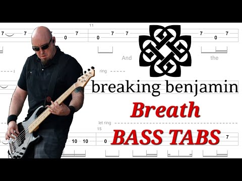 Thumbnail for Breaking Benjamin - Breath BASS TABS | Cover | Tutorial | Lesson by Mark James Klepaski