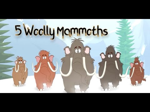 5 Woolly Mammoths by Ray Ray's World with Howdytoons