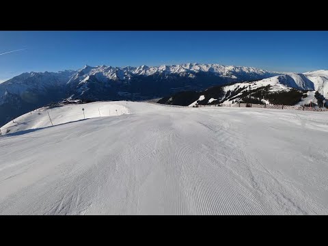 Top to Bottom Piste blue 1,2 and 3a Red 4   Zell am See ski