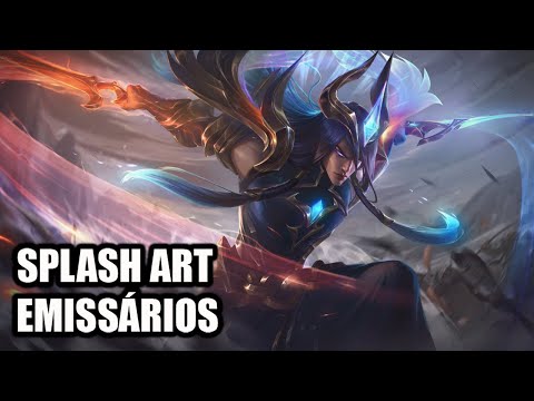 SPLASH ART YONE EMISSÁRIO DA LUZ , KAYN EMISSÁRIO DA ESCURIDÃO, MORGANA, TRYNDA, LILLIA, VEX JARVAN