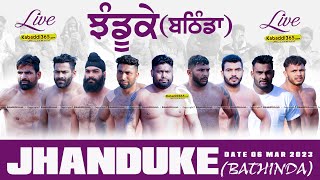 Jhanduke (Bathinda) Kabaddi Tournament 06 Mar 2023