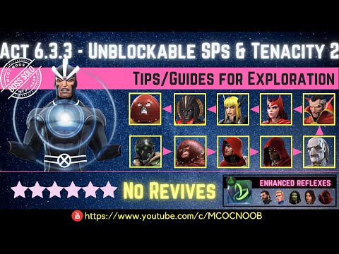 MCOC: Act 6.3.3 - Unblockable Specials & Tenacity 2 - Tips/Guide - No Revives - Story quest