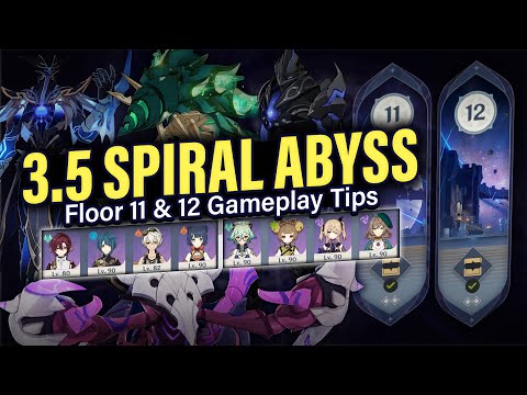 How to BEAT 3.5 SPIRAL ABYSS Floor 11 & 12: Guide & Tips w/ 4-Star Teams! | Genshin Impact 3.5