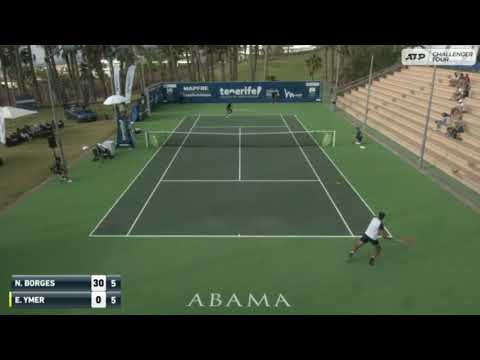 Nuno Borges (POR) vs Elias Ymer (SWE) Tenerife challenger Round 2
