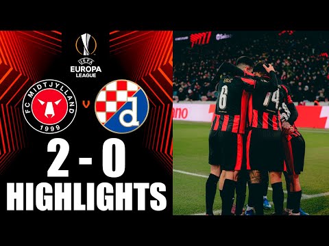 Midtjylland vs Dinamo Zagreb 2-0 Highlights | UEFA Europa League 2025-26