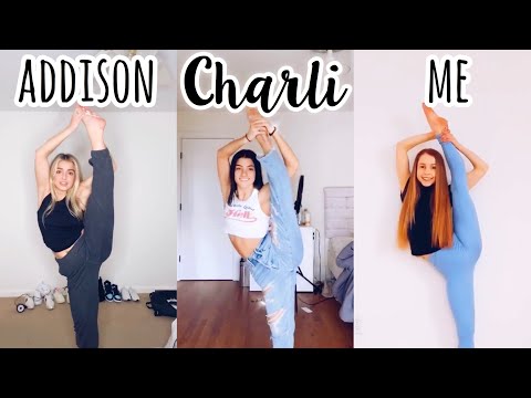 Recreating Charli D'amelio and Addison Rae's Flexibility TikToks!