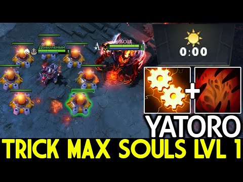 YATORO [Shadow Fiend] Old School Trick Max Souls Level 1 Dota 2