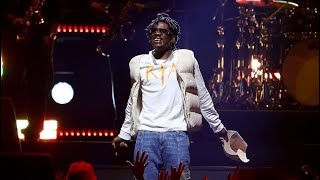 Rema performing 'Calm Down' at the NBA All Star Weekend Afrobeat-Themed halftime show