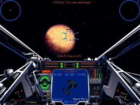 Playthrough of X-Wing vs Tie Fighter Mission 4 Part 2 - Retrieve Containers