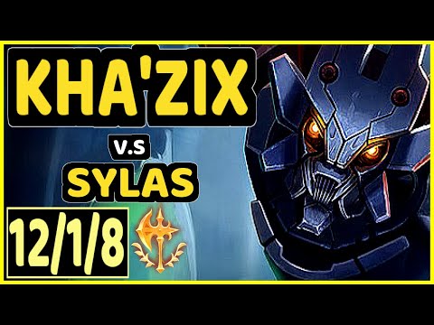 KEIO (KHA'ZIX) vs SYLAS - 12/1/8 KDA JUNGLE CHALLENGER GAMEPLAY - BR