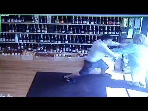 Culprit Wrestles with Manager While Trying to Steal Bottle of Wine
