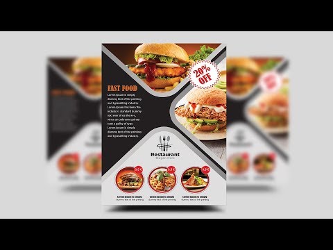 How to Create a Professional Flyer in Photoshop (Restaurant Flyer)