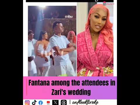 Fantana among the attendees in Zari's wedding #fantana#onfleekweddings